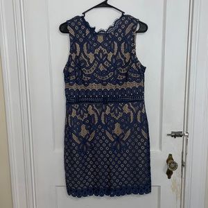 NWT Blue and Nude lace Dress
